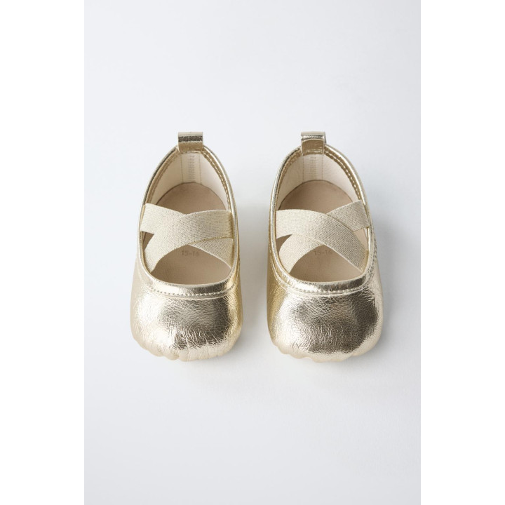 Балетки из кожи