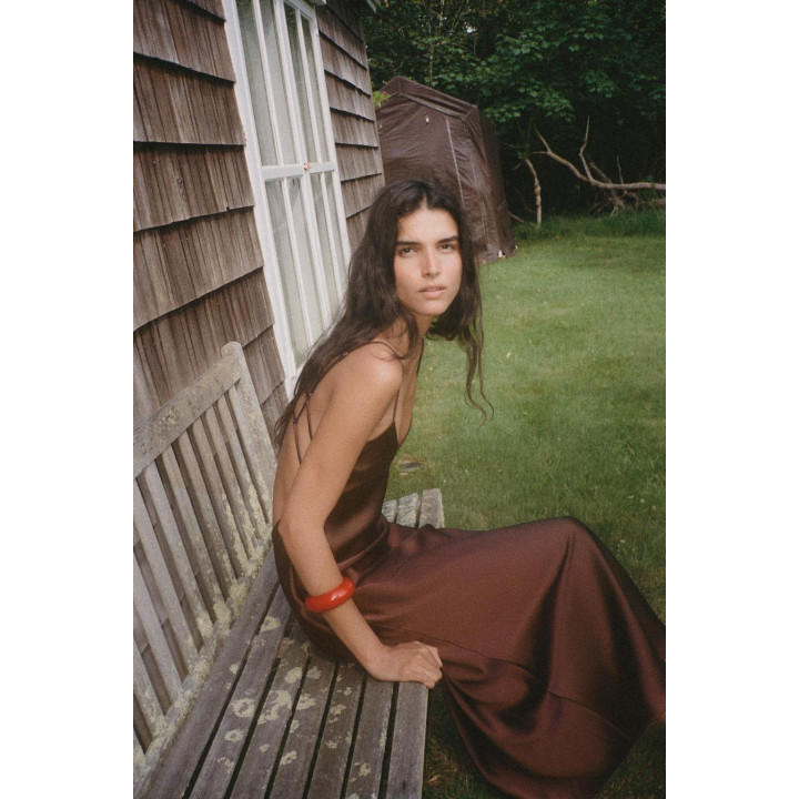 АТЛАСНОЕ ПЛАТЬЕ МИДИ