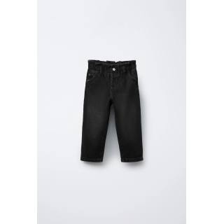 ДЖИНСЫ PAPERBAG С КАРМАНАМИ-СЕРДЕЧКАМИ