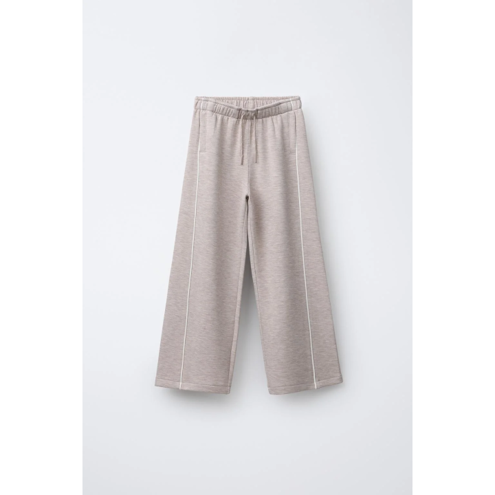 БРЮКИ WIDE LEG GYM С КОНТРАСТНЫМИ ВСТАВКАМИ