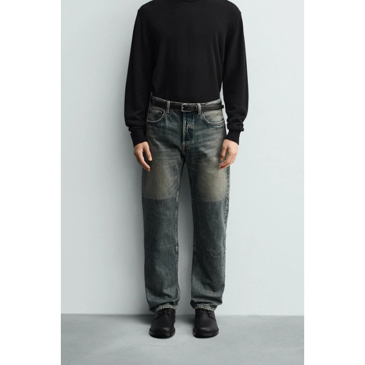 ДЖИНСЫ STRAIGHT FIT СО ШВАМИ