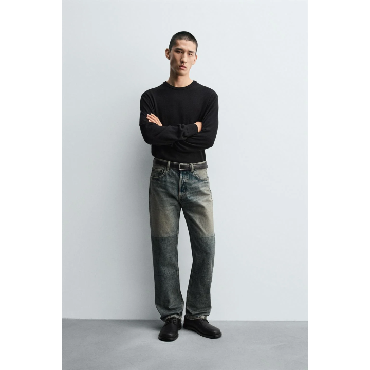 ДЖИНСЫ STRAIGHT FIT СО ШВАМИ