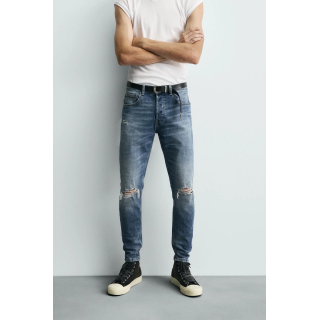 ДЖИНСЫ SKINNY FIT С РАЗРЕЗАМИ