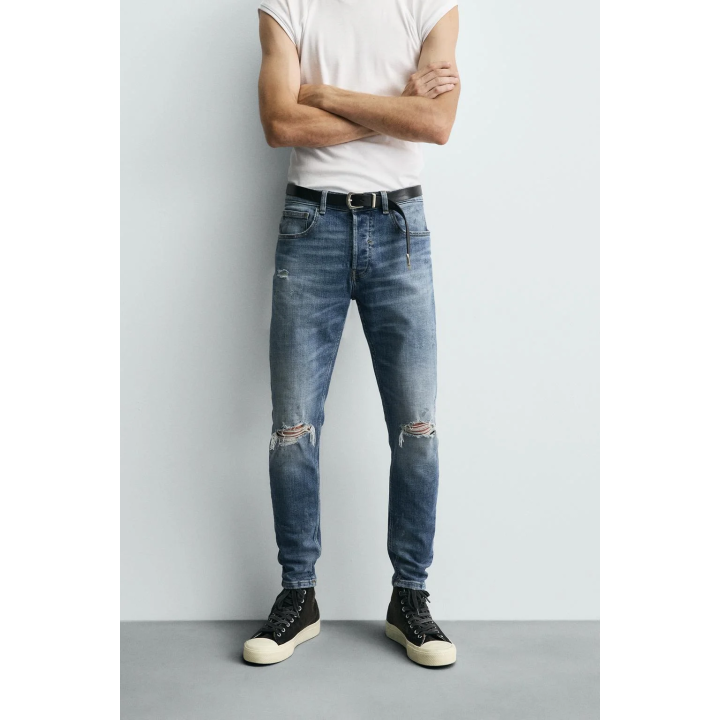 ДЖИНСЫ SKINNY FIT С РАЗРЕЗАМИ