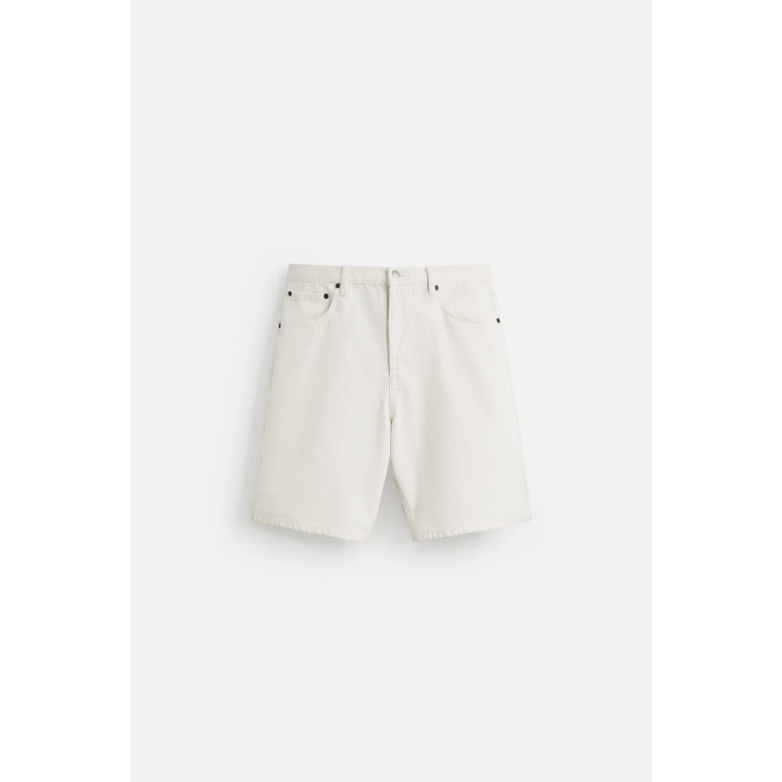 Джинсовые бермуды прямого кроя