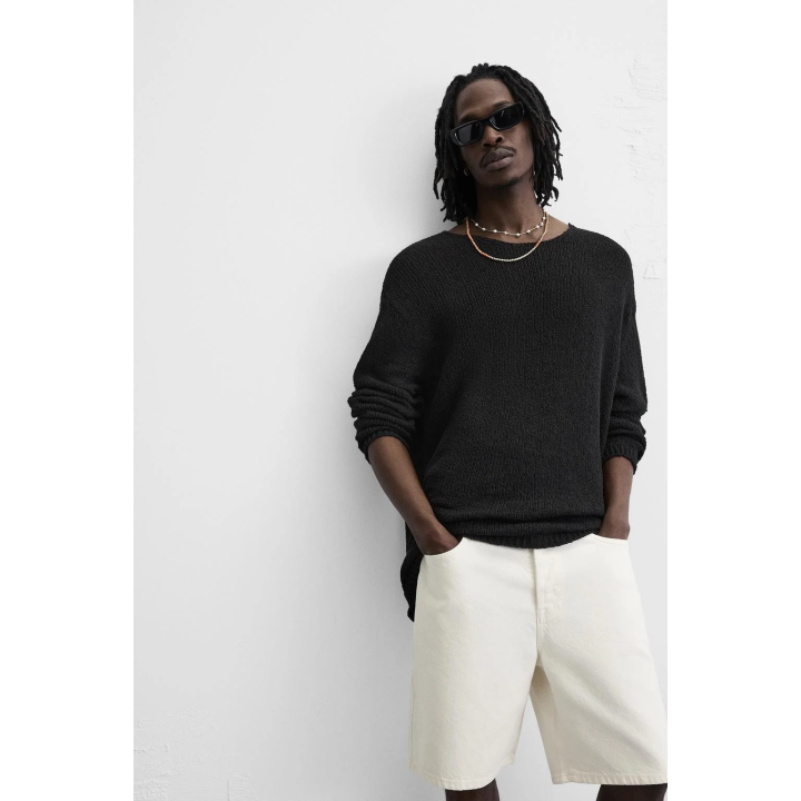 Джинсовые бермуды прямого кроя