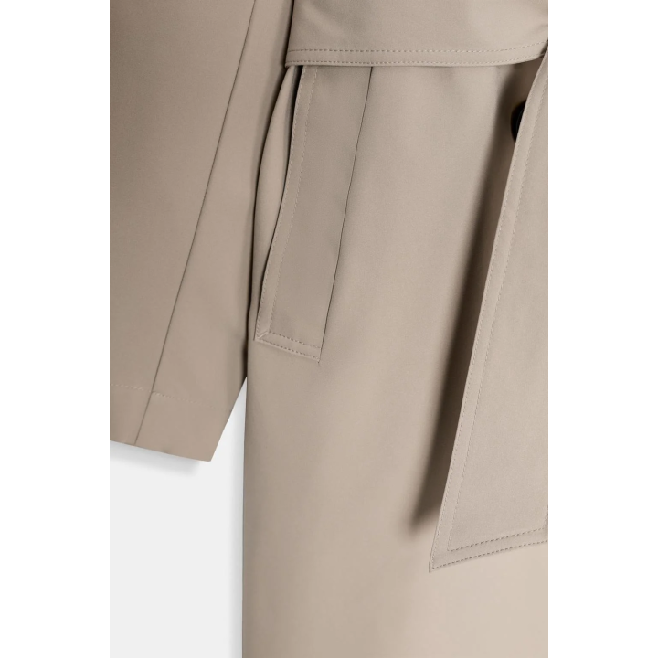 ДЛИННЫЙ ТРЕНЧ С ПОЯСОМ, ВЕТРОЗАЩИТНЫЙ, ВОДООТТАЛКИВАЮЩИЙ