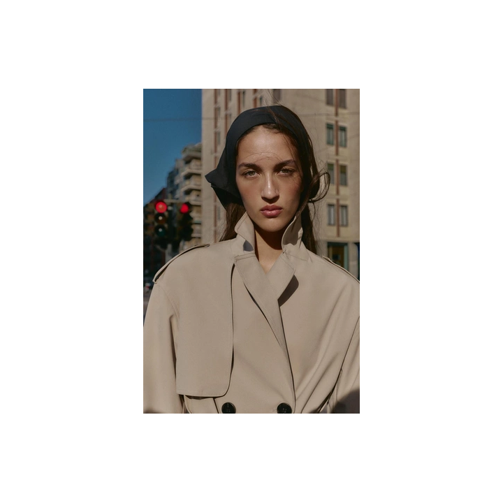 ДЛИННЫЙ ТРЕНЧ С ПОЯСОМ, ВЕТРОЗАЩИТНЫЙ, ВОДООТТАЛКИВАЮЩИЙ