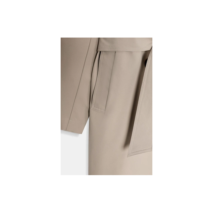 ДЛИННЫЙ ТРЕНЧ С ПОЯСОМ, ВЕТРОЗАЩИТНЫЙ, ВОДООТТАЛКИВАЮЩИЙ