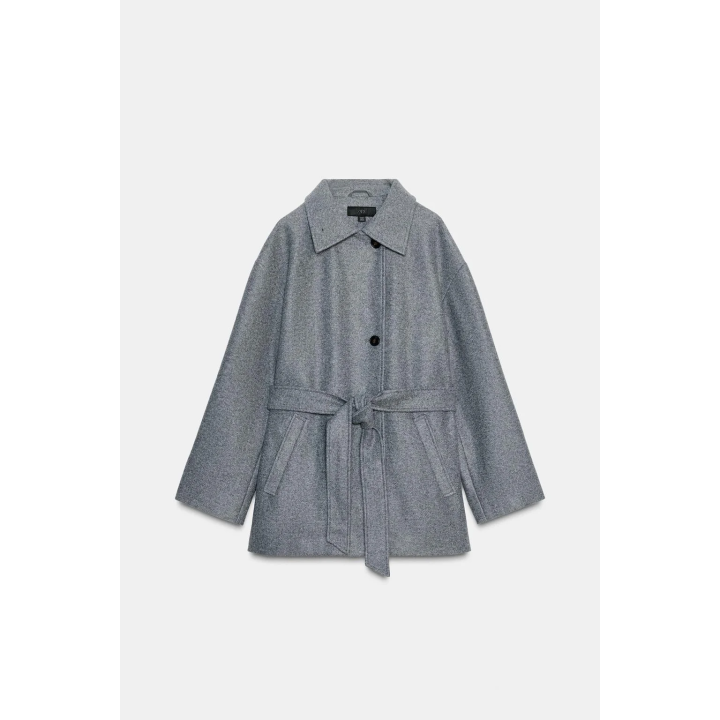 SOFT DOUBLE-POSITION COLLAR COAT