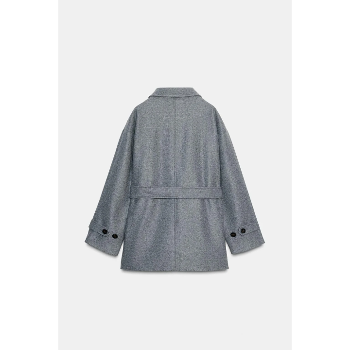 SOFT DOUBLE-POSITION COLLAR COAT