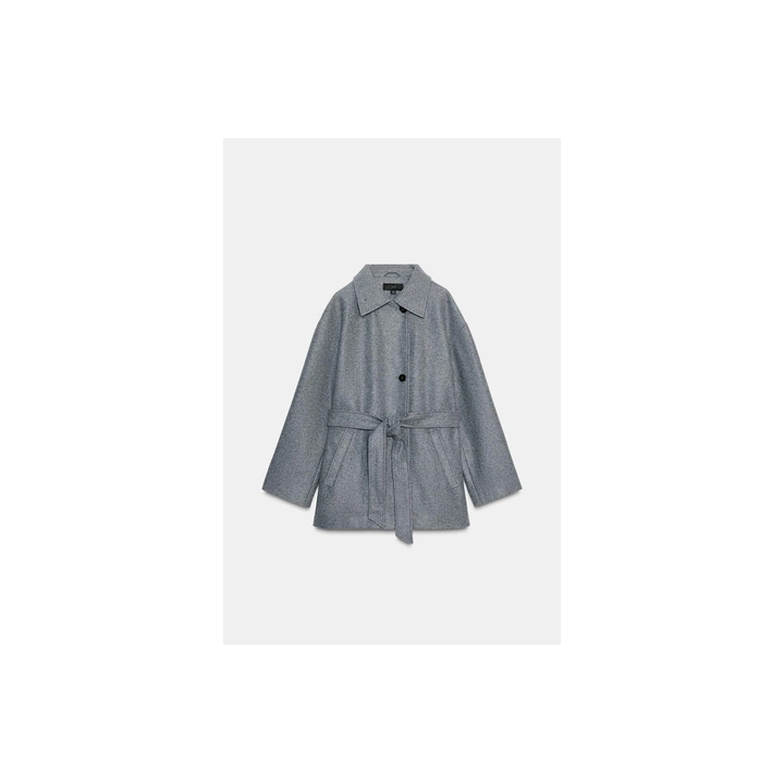 SOFT DOUBLE-POSITION COLLAR COAT