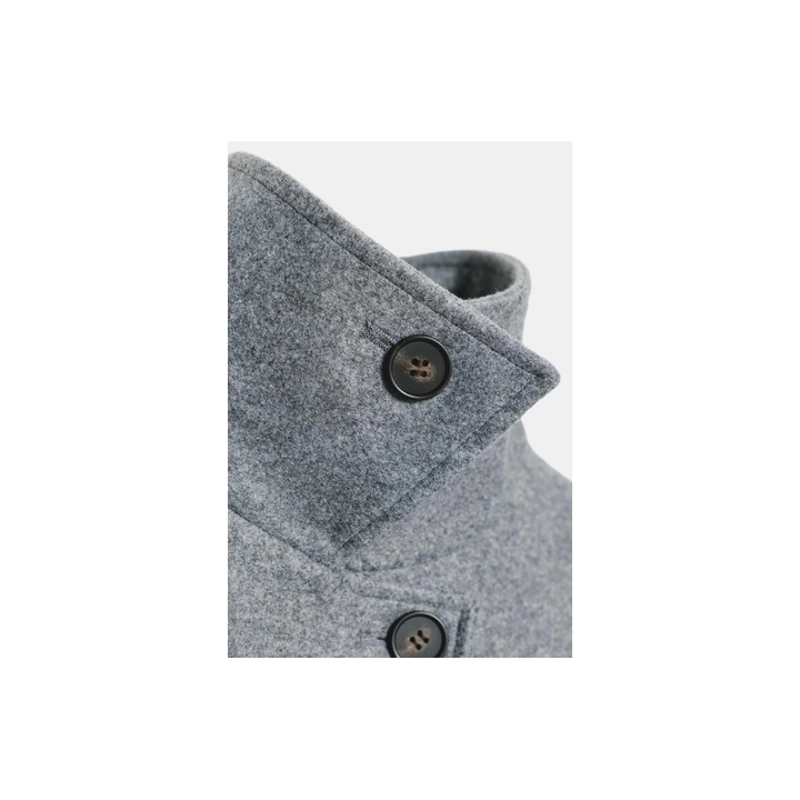 SOFT DOUBLE-POSITION COLLAR COAT