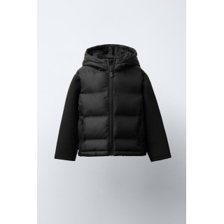 СТЕГАНАЯ КОМБИНИРОВАННАЯ КУРТКА