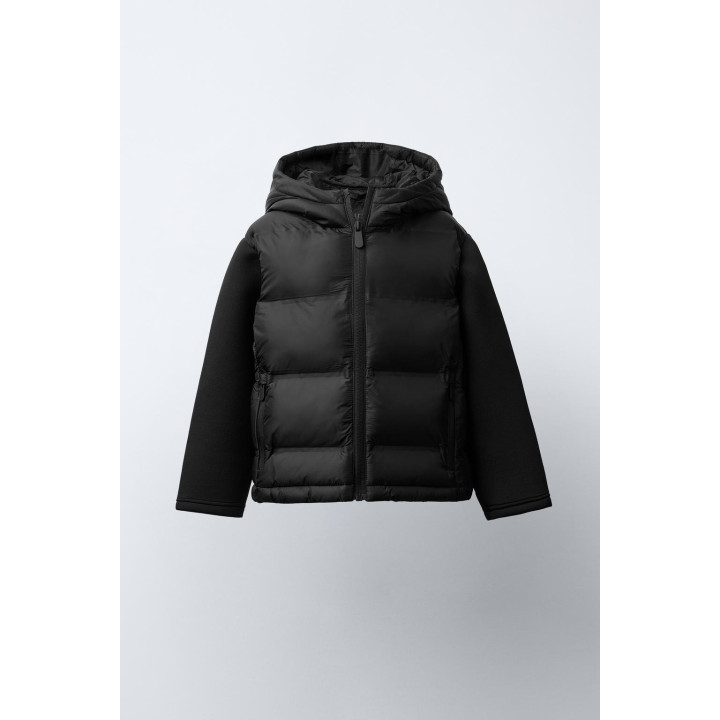 СТЕГАНАЯ КОМБИНИРОВАННАЯ КУРТКА