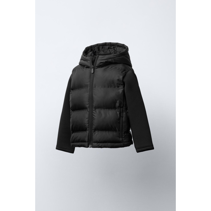 СТЕГАНАЯ КОМБИНИРОВАННАЯ КУРТКА