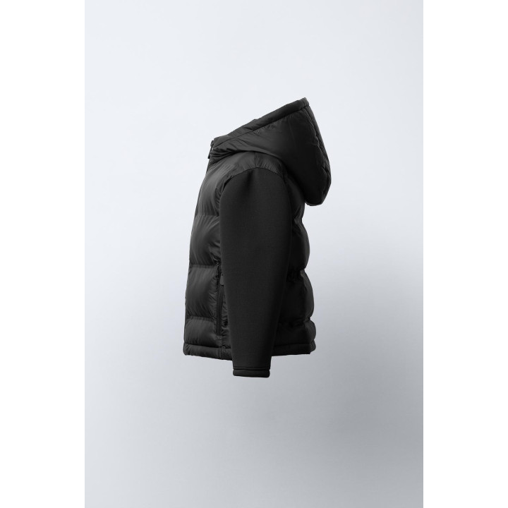 СТЕГАНАЯ КОМБИНИРОВАННАЯ КУРТКА