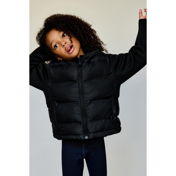 СТЕГАНАЯ КОМБИНИРОВАННАЯ КУРТКА