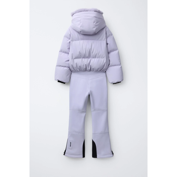 Комбинезон из ветронепроницаемого и водостойкого пуха с съемным капюшоном, коллекция лыжная recco®