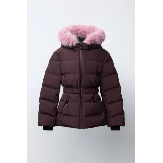 Пуховик с поясом коллекции для катания на лыжах recco®