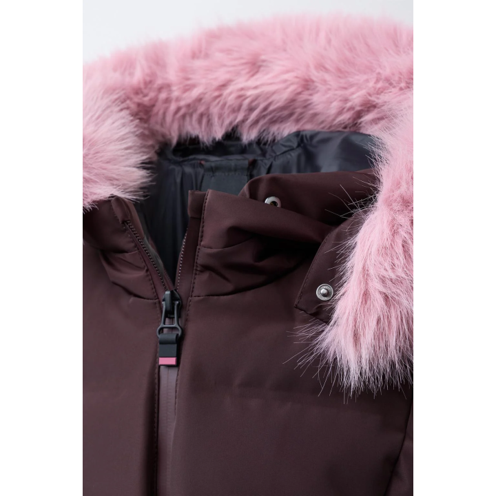 Пуховик с поясом коллекции для катания на лыжах recco®