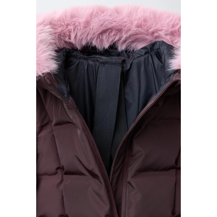 Пуховик с поясом коллекции для катания на лыжах recco®