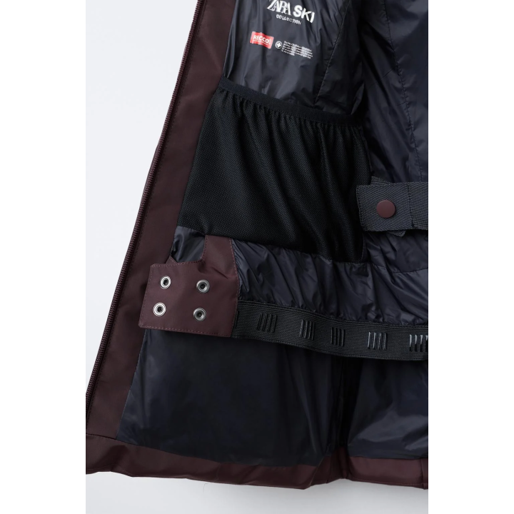 Пуховик с поясом коллекции для катания на лыжах recco®