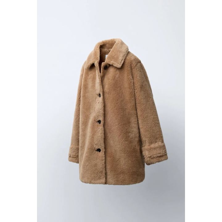 ПАЛЬТО ИЗ ИСКУССТВЕННОГО МЕХА