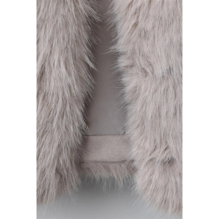 КОРОТКАЯ КУРТКА ИЗ ИСКУССТВЕННОГО МЕХА