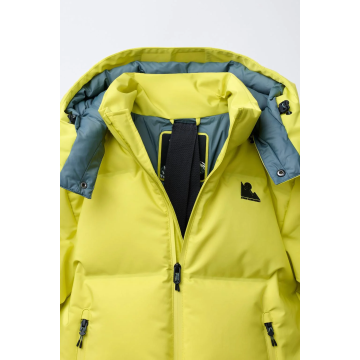 Пуховик с съемным капюшоном, ветрозащитная и водонепроницаемая куртка коллекции для катания на лыжах recco® system