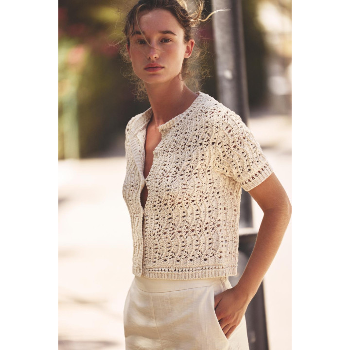 КАРДИГАН С АЖУРНЫМ УЗОРОМ