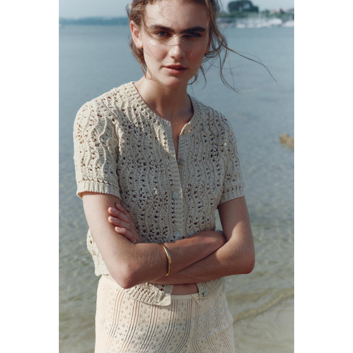 КАРДИГАН С АЖУРНЫМ УЗОРОМ