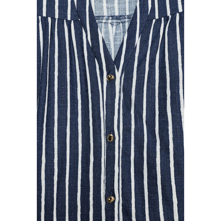 ПОЛОСАТАЯ РУБАШКА ИЗ ЛЬНА