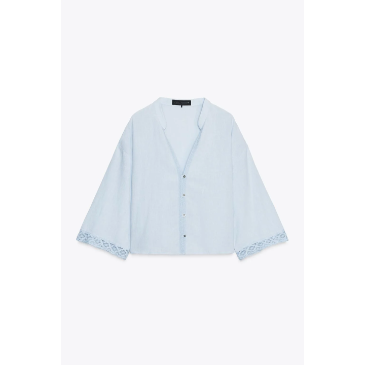 КОРОТКАЯ КРУЖЕВНАЯ РУБАШКА