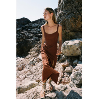 ПЛАТЬЕ-МИДИ ИЗО ЛЬНА