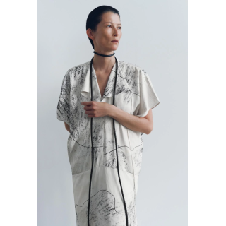 ПЛАТЬЕ МИДИ С ПРИНТОМ — ZW COLLECTION