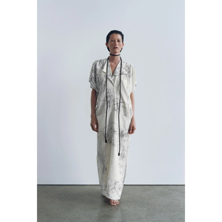 ПЛАТЬЕ МИДИ С ПРИНТОМ — ZW COLLECTION