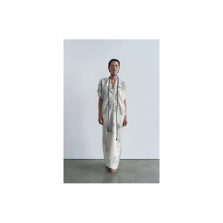 ПЛАТЬЕ МИДИ С ПРИНТОМ — ZW COLLECTION