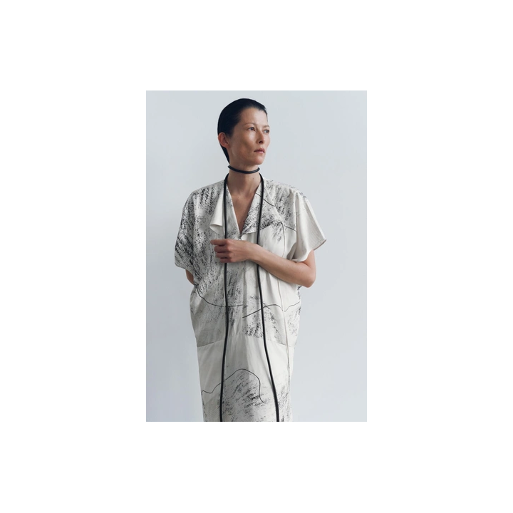 ПЛАТЬЕ МИДИ С ПРИНТОМ — ZW COLLECTION