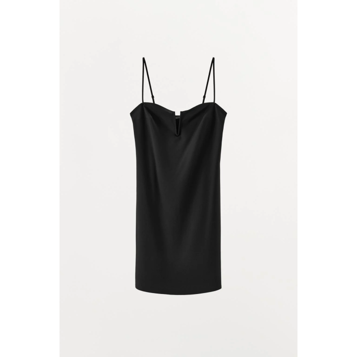 ПЛАТЬЕ ИЗ ПОЛИАМИДА С МЕТАЛЛИЧЕСКОЙ ДЕТАЛЬЮ