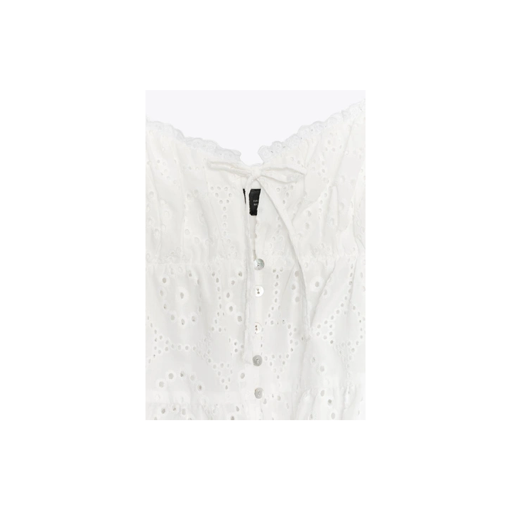 ТОП С АЖУРНОЙ ВЫШИВКОЙ