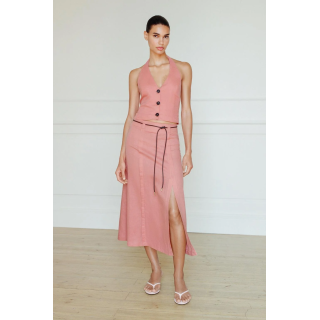 ТОП-ХАЛТЕР ИЗ ЛЬНЯНОЙ ТКАНИ