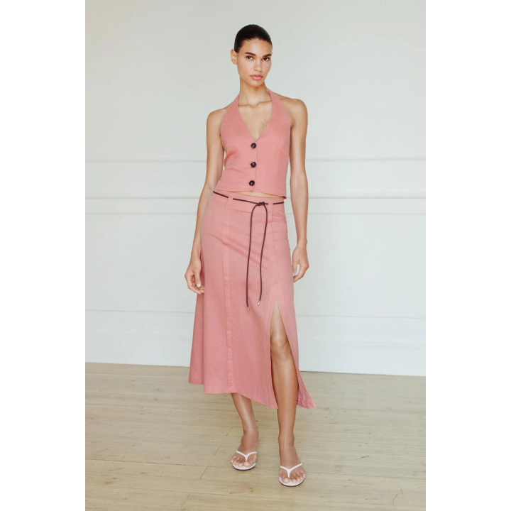 ТОП-ХАЛТЕР ИЗ ЛЬНЯНОЙ ТКАНИ