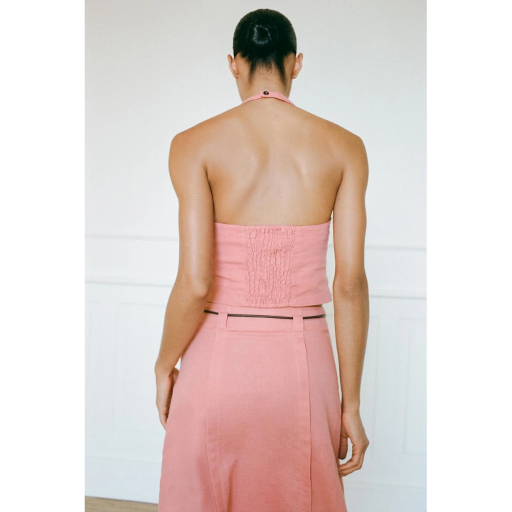 ТОП-ХАЛТЕР ИЗ ЛЬНЯНОЙ ТКАНИ