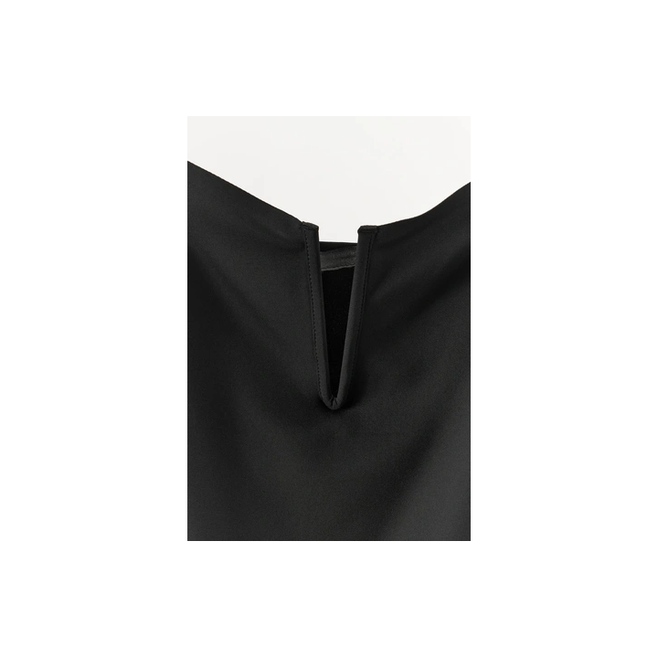 ПЛАТЬЕ ИЗ ПОЛИАМИДА С МЕТАЛЛИЧЕСКОЙ ДЕТАЛЬЮ