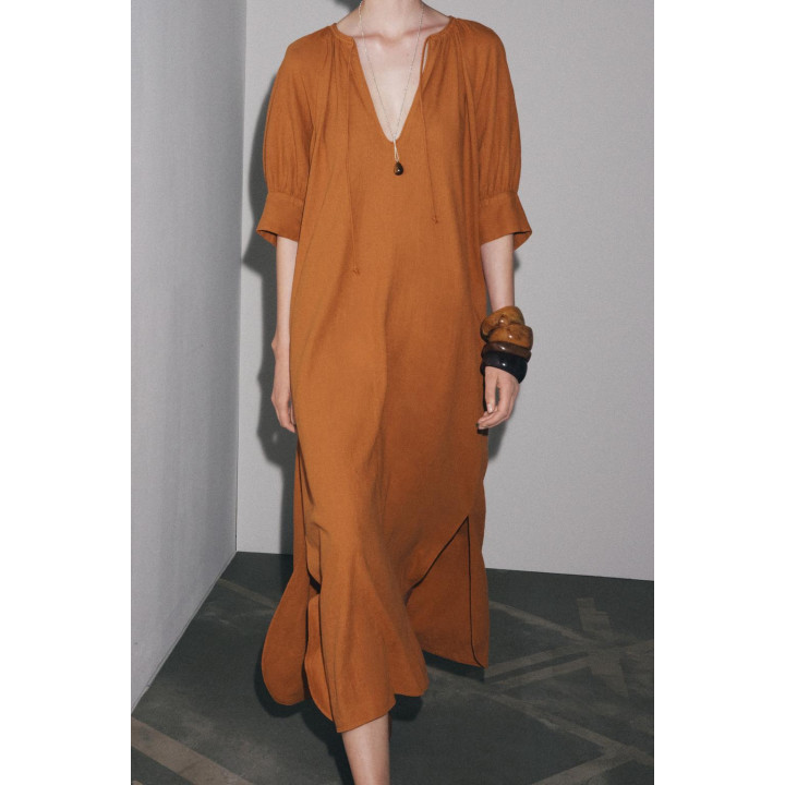 ПЛАТЬЕ-ТУНИКА ИЗ ЛЬНА ZW COLLECTION