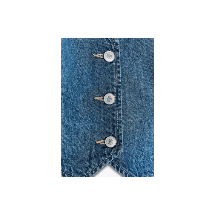 ДЖИНСОВЫЙ ТОП С ЗАВЯЗКАМИ