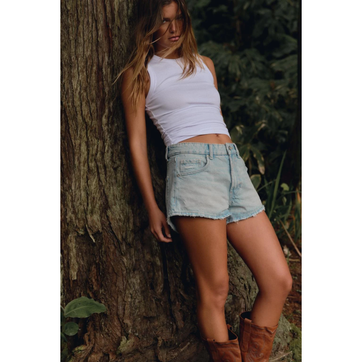 ДЖИНСОВЫЕ МИНИ-ШОРТЫ TRF СО СРЕДНЕЙ ПОСАДКОЙ