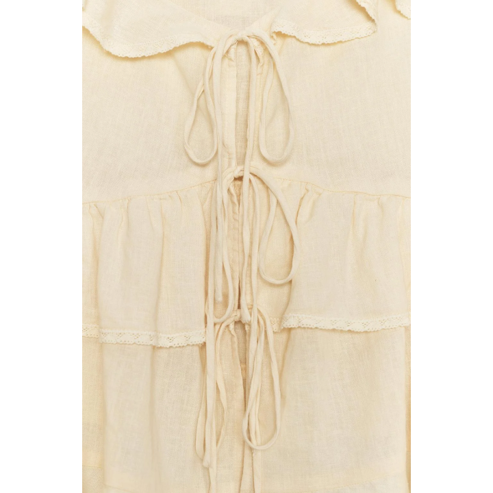 ТОП С ВОЛАНАМИ, КРУЖЕВОМ И ЛЬНОМ