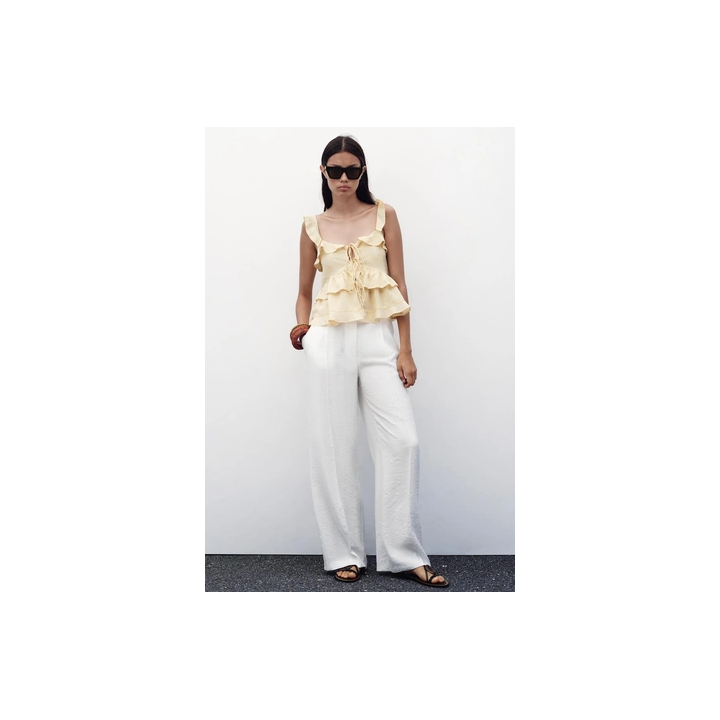 ТОП С ВОЛАНАМИ, КРУЖЕВОМ И ЛЬНОМ